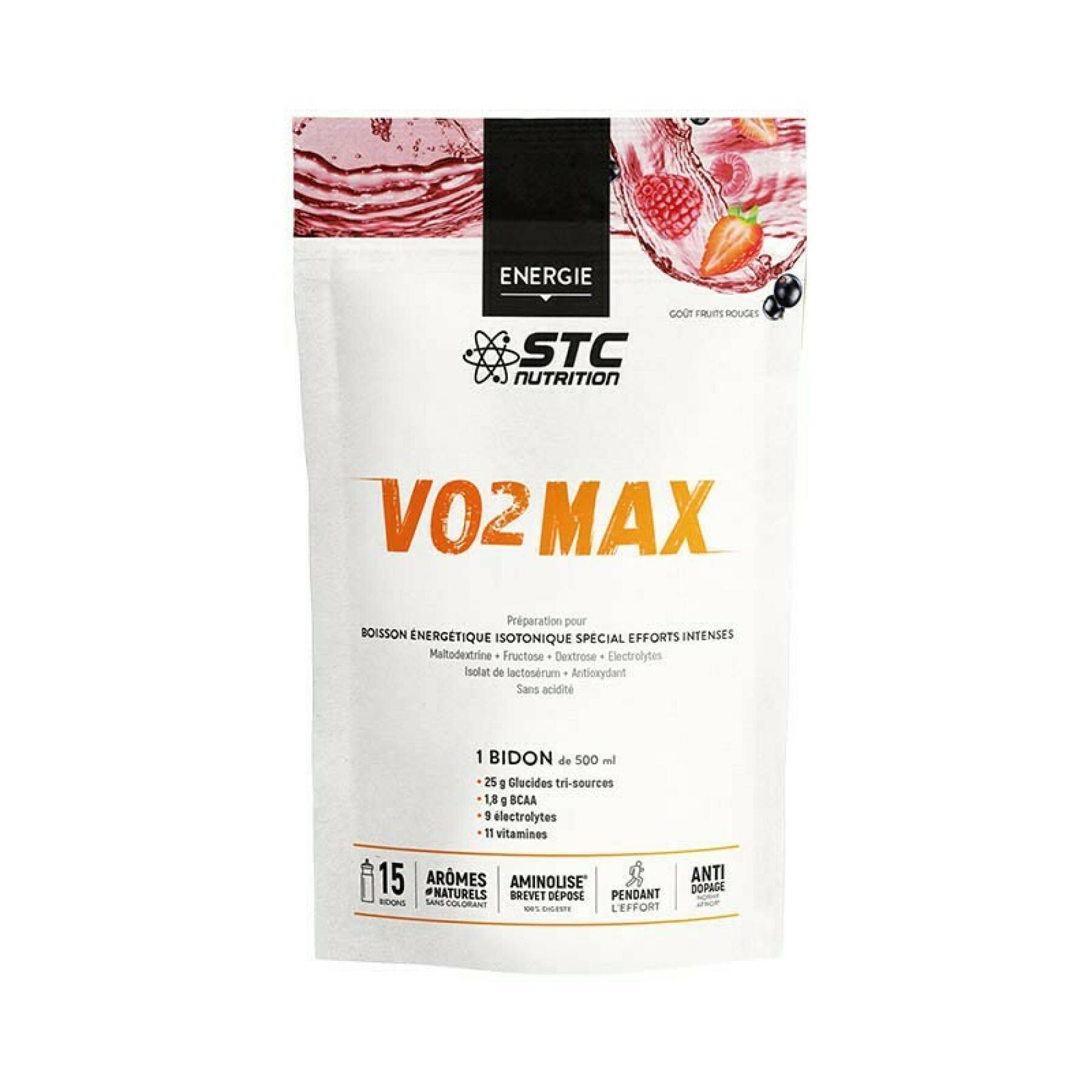 Doypack nutrition vo2 max® con cuchara medidora STC Nutrition - fruits rouges - 525 g