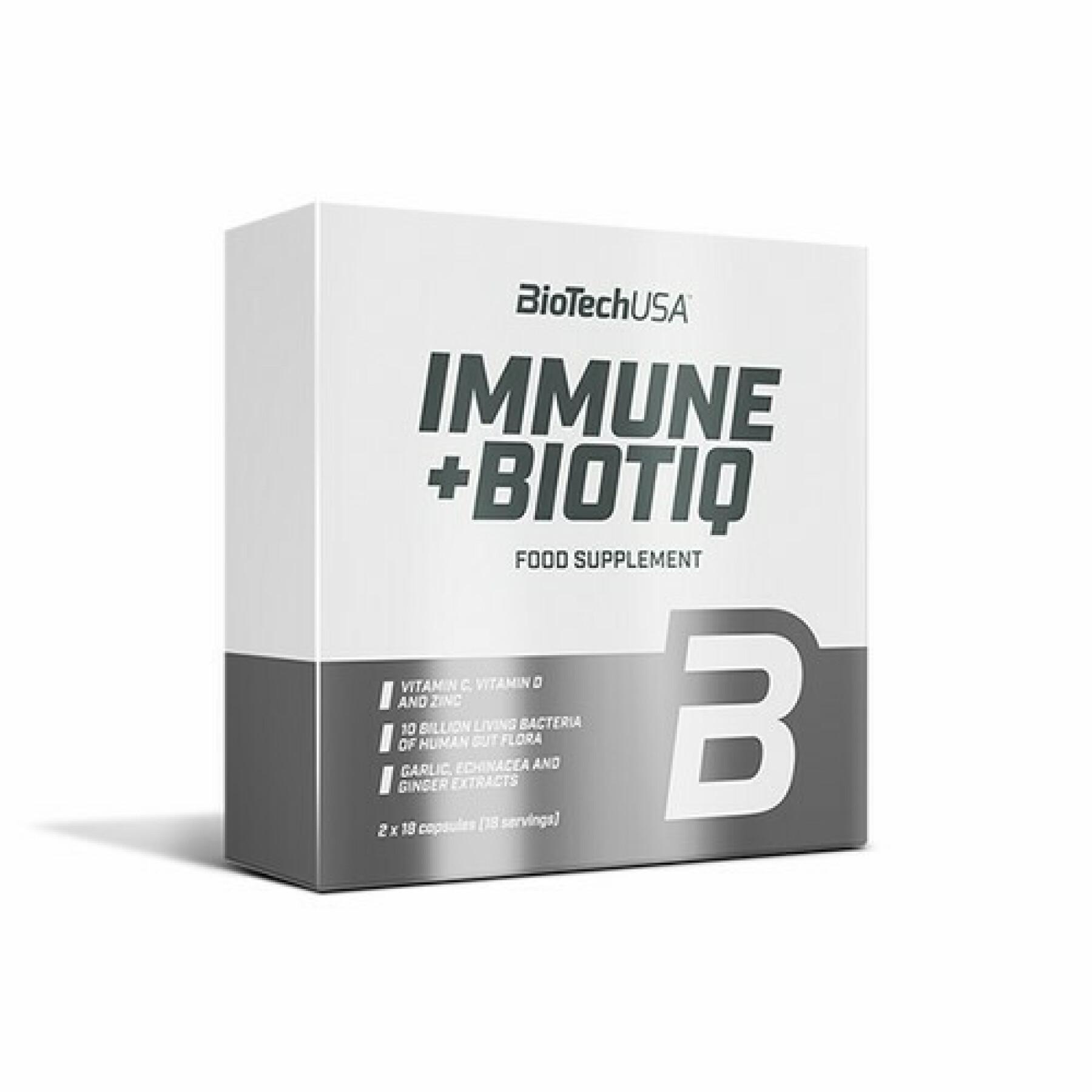 Frascos de vitamina inmune + biotiq Biotech USA - 36 Gélul (x24)