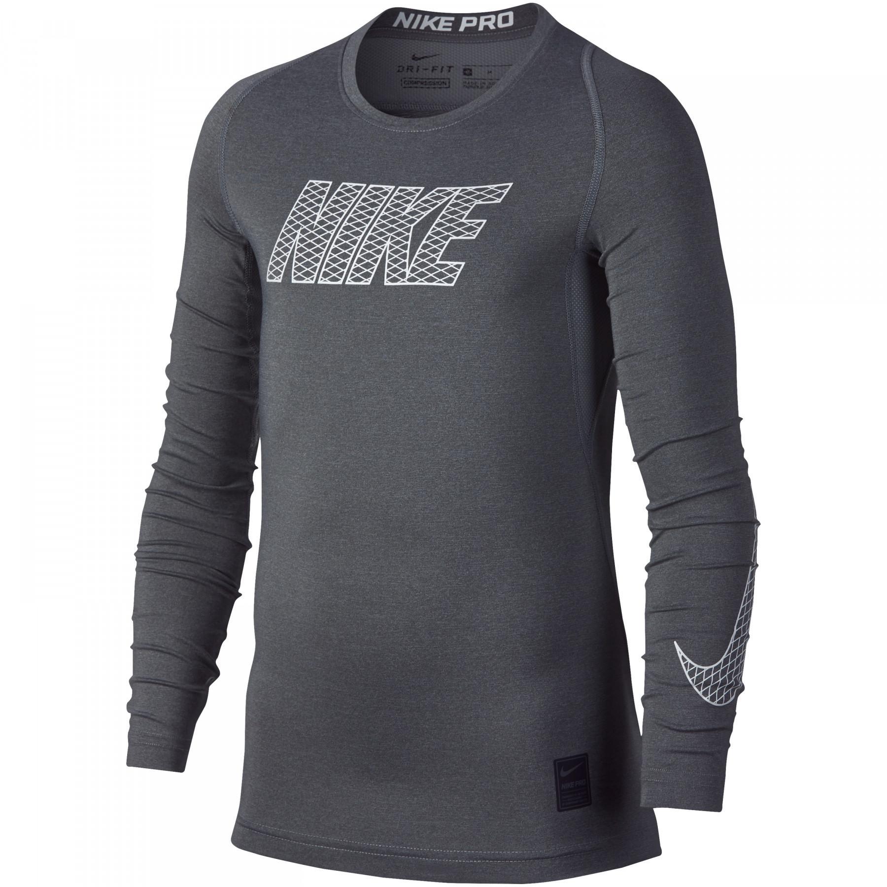 Camiseta de compresión de manga larga para niños Nike Pro