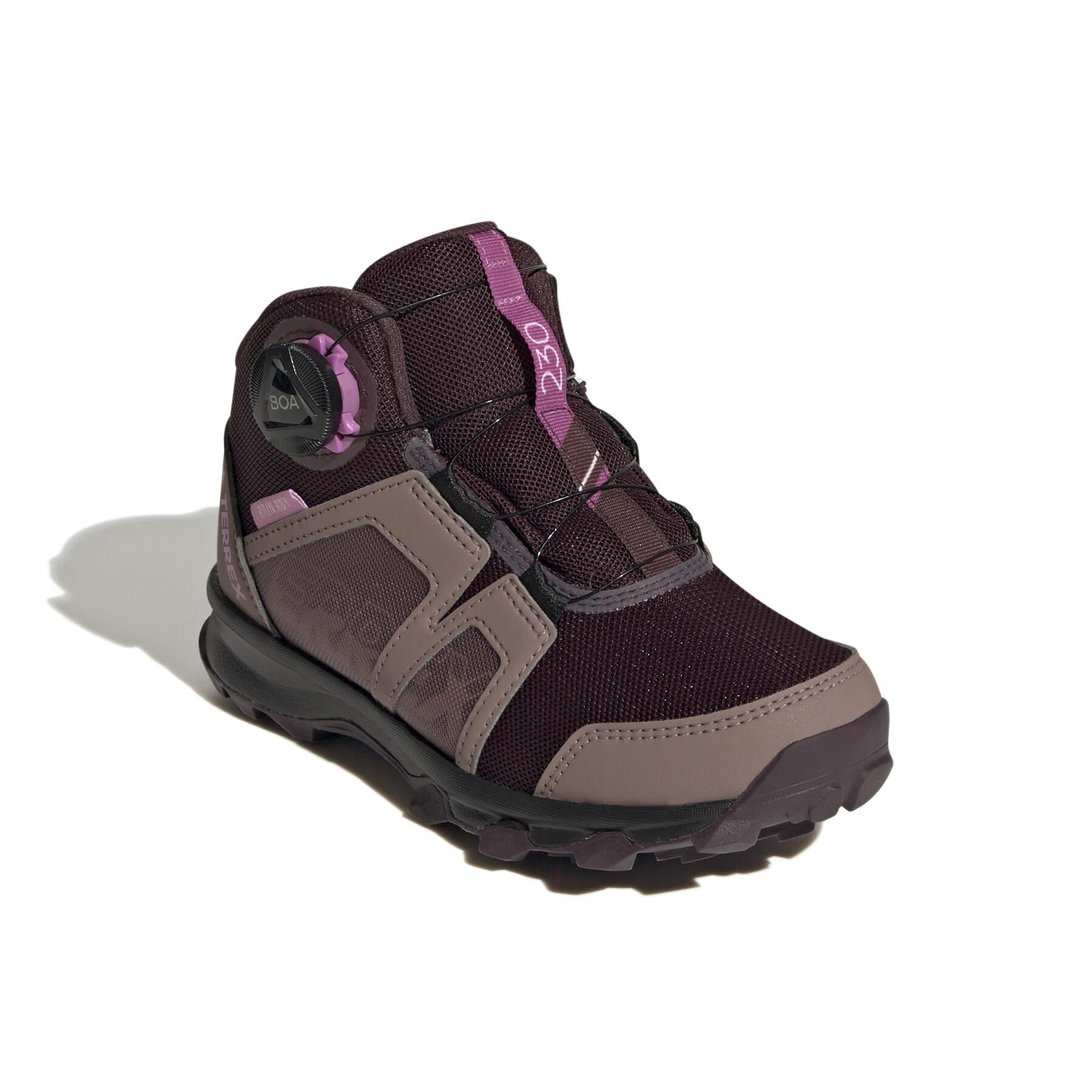 Zapatillas de senderismo para niños adidas Terrex Agravic Boa Mid RAIN.RDY