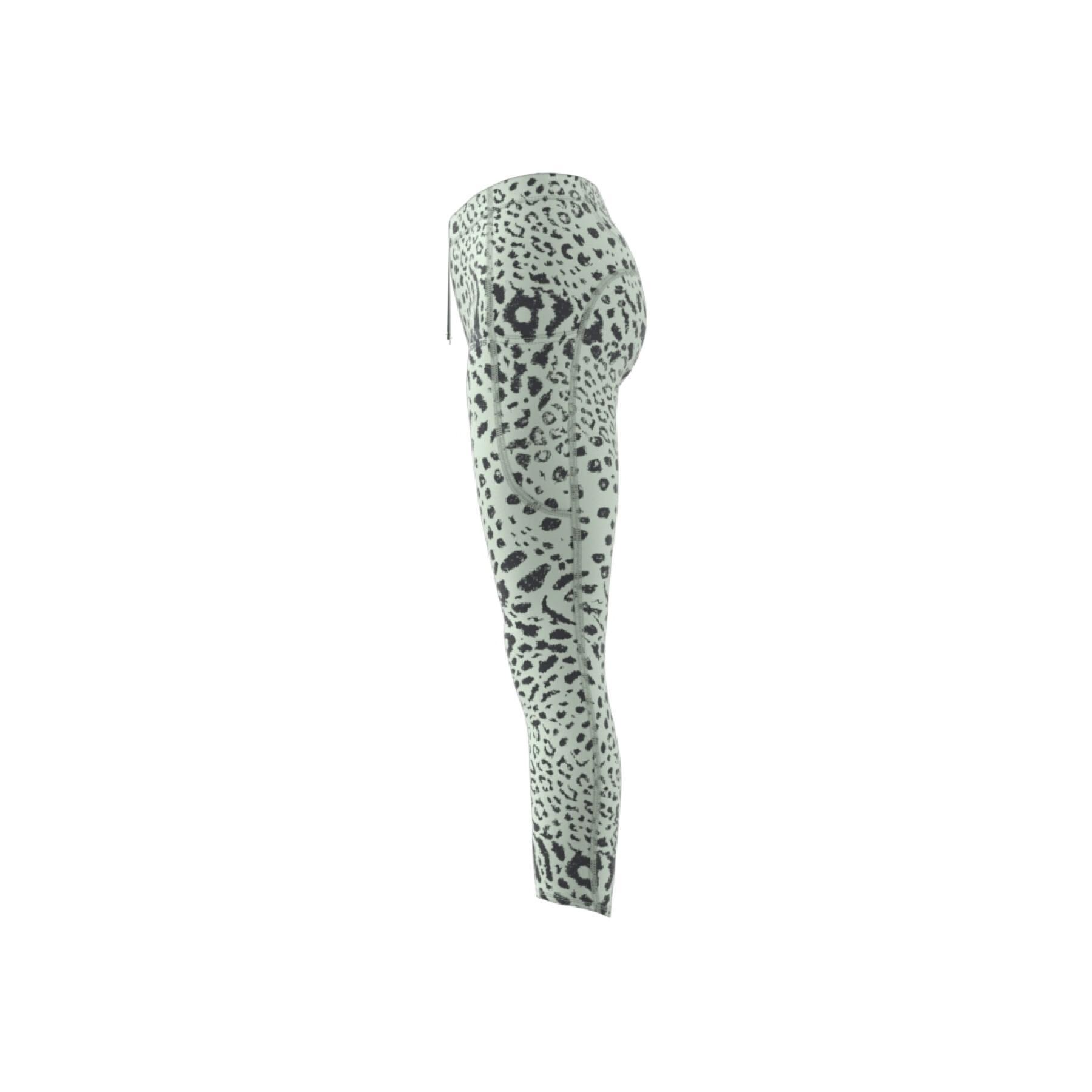 Legging de leopardo para mujer 7/8 adidas FastImpact