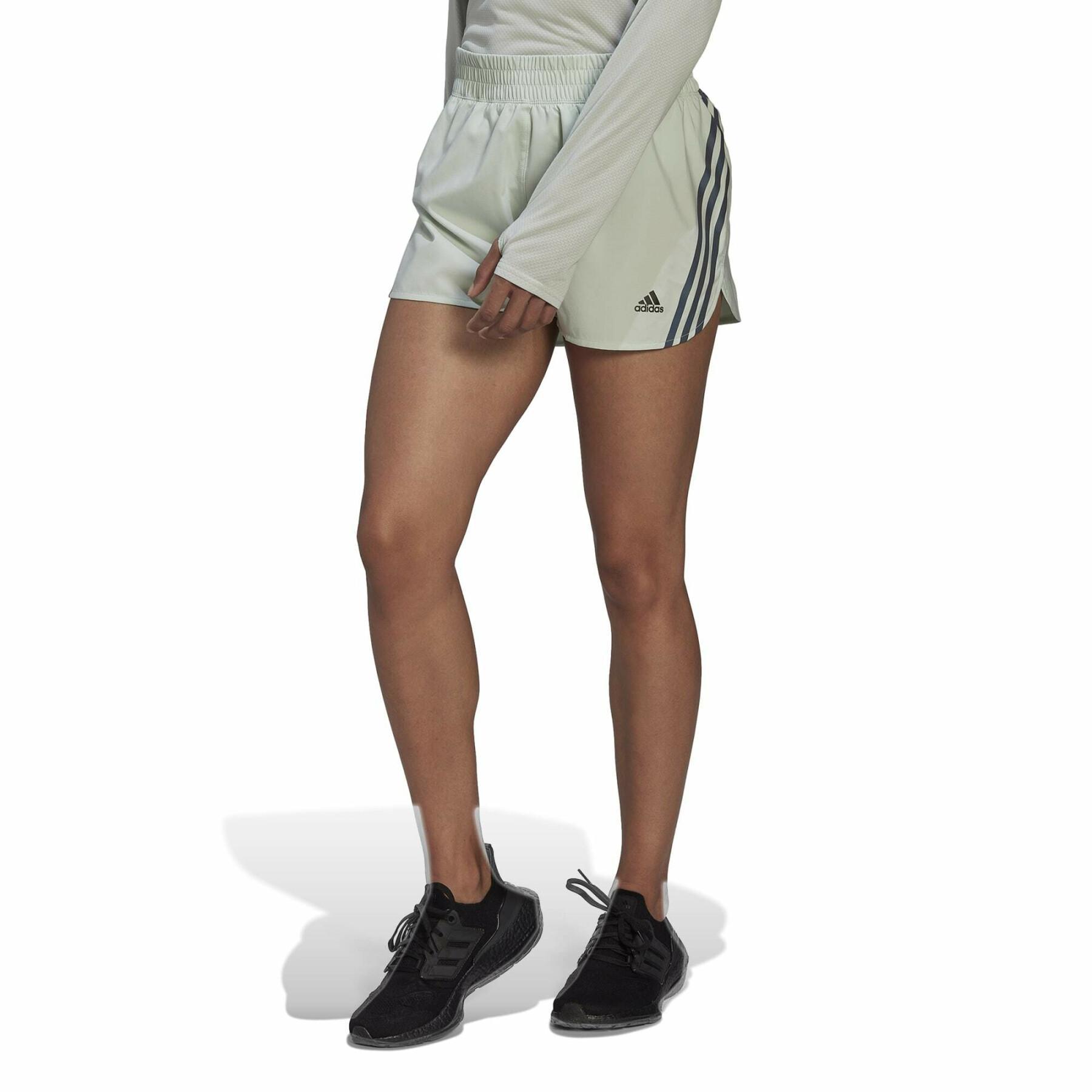 Pantalones cortos de running de tres rayas para mujer adidas Run Icons
