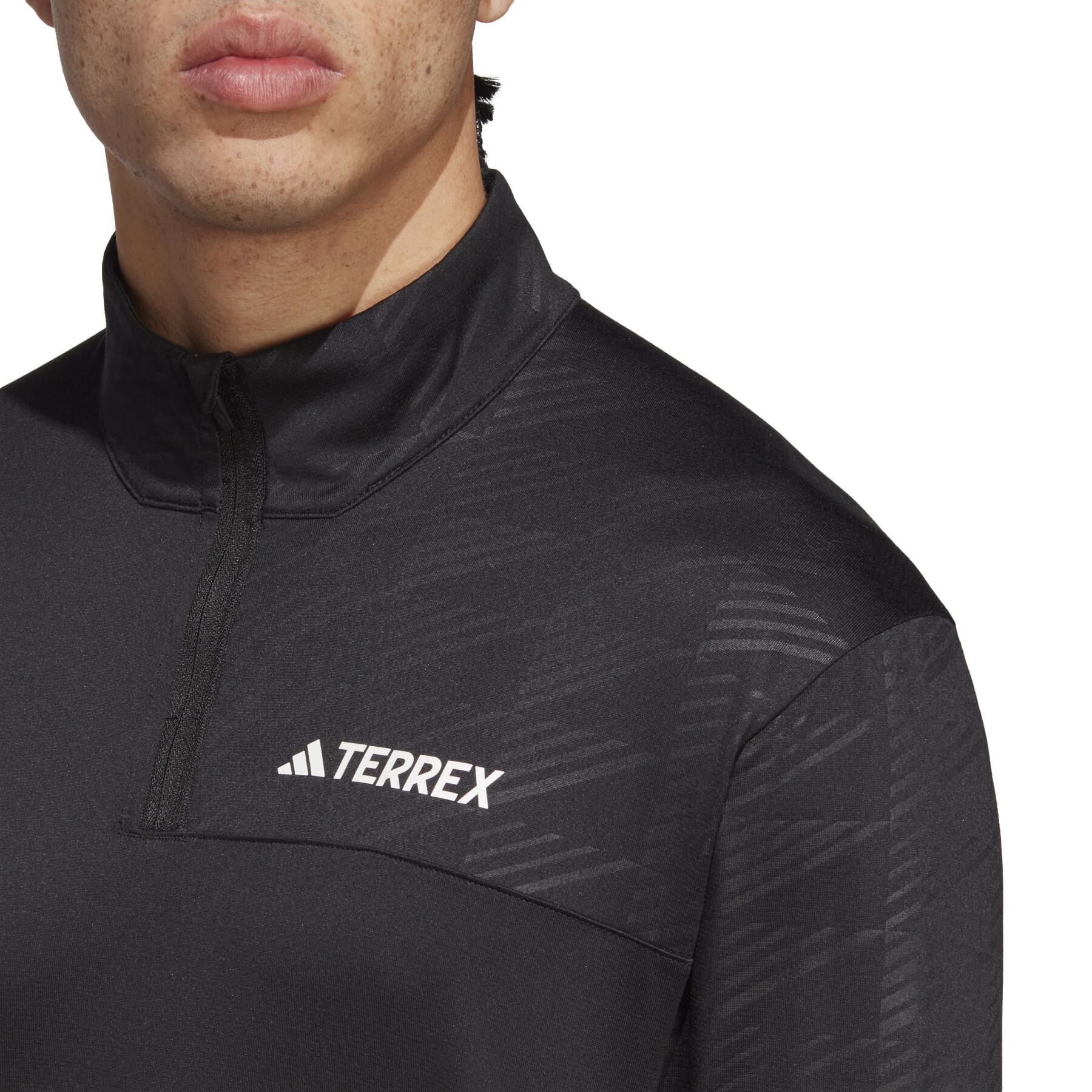 Camiseta interior de manga larga y media cremallera adidas Terrex Multi