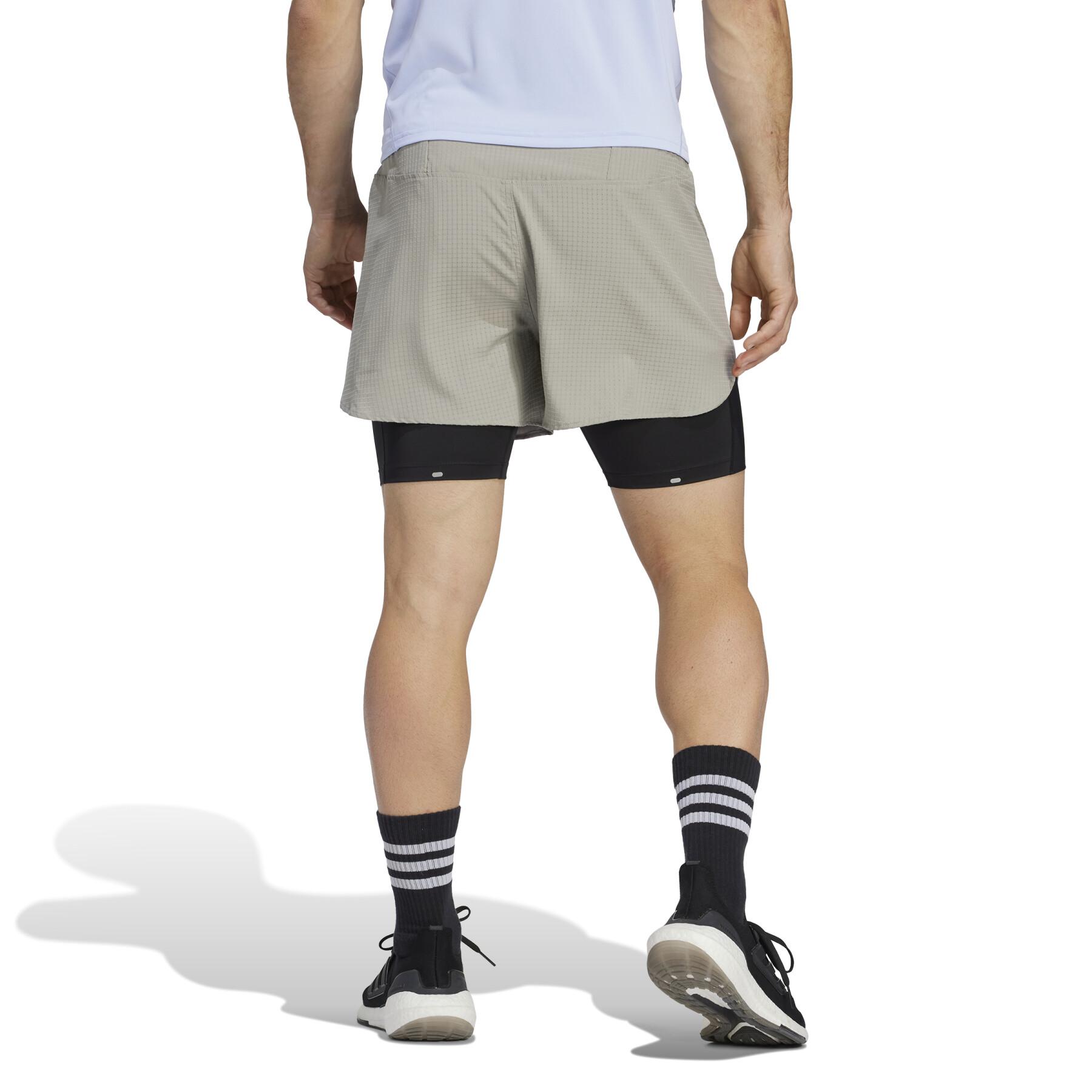 Pantalón corto 2 en 1 adidas Designed for Running