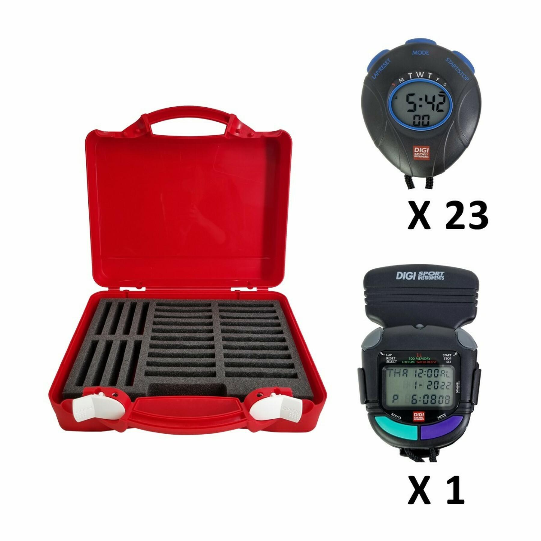 Caja de 24 cronómetros para educadores Digi Sport Instruments 23 DT1 et 1 DTM60EL