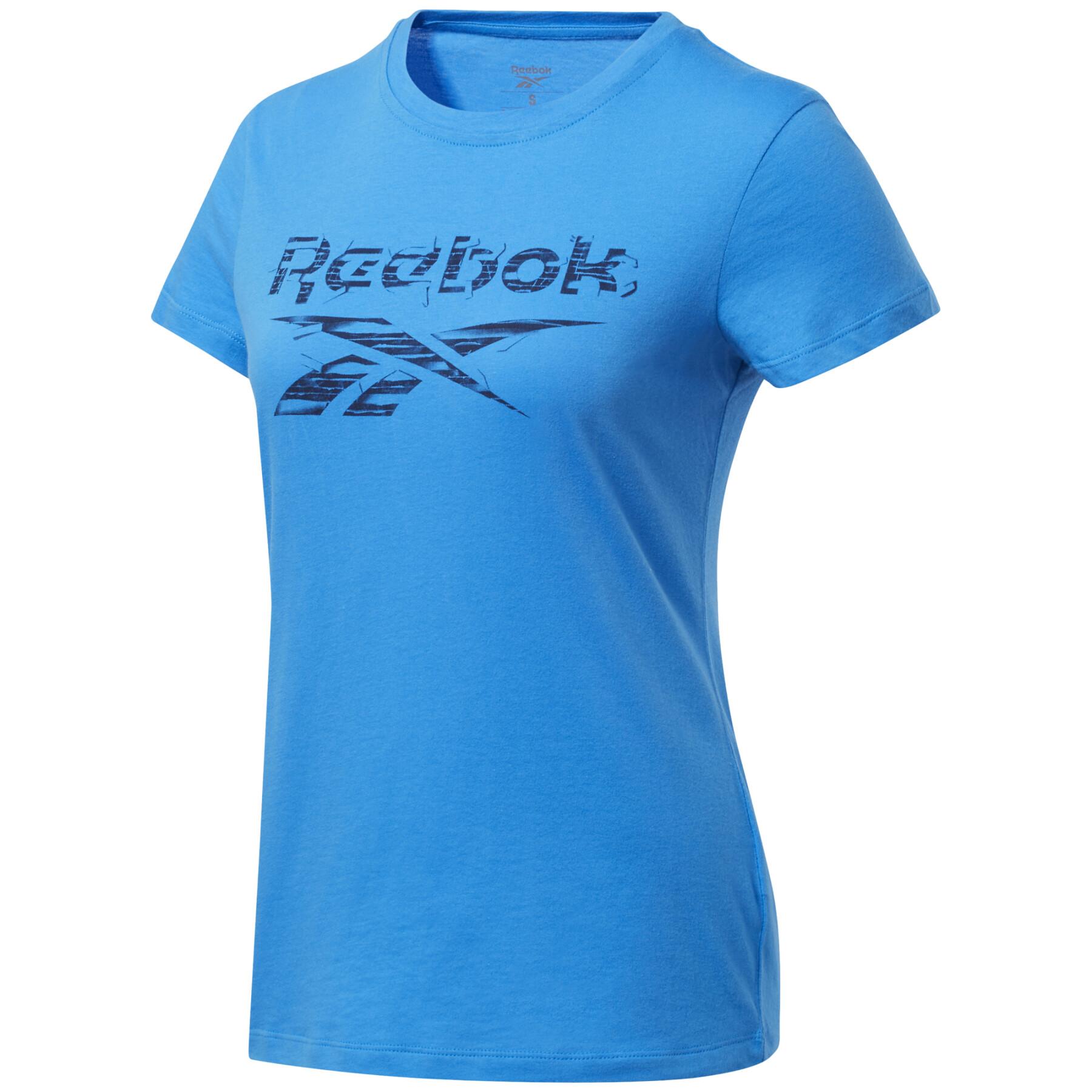 Camiseta de mujer Reebok Training Essentials Stacked Logo
