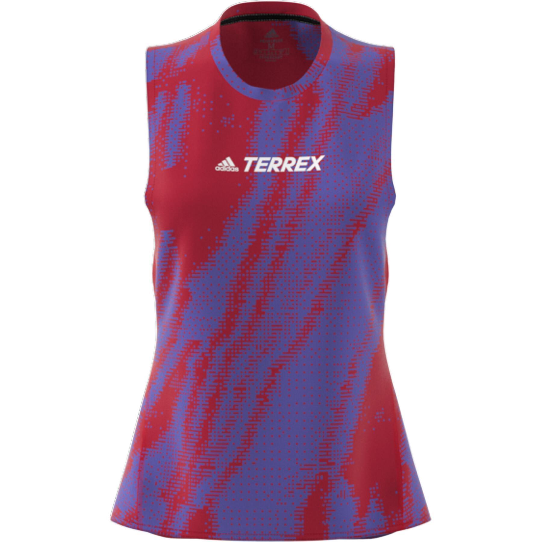 Camiseta de tirantes para mujer adidas Terrex Parley Agravic Trail Running