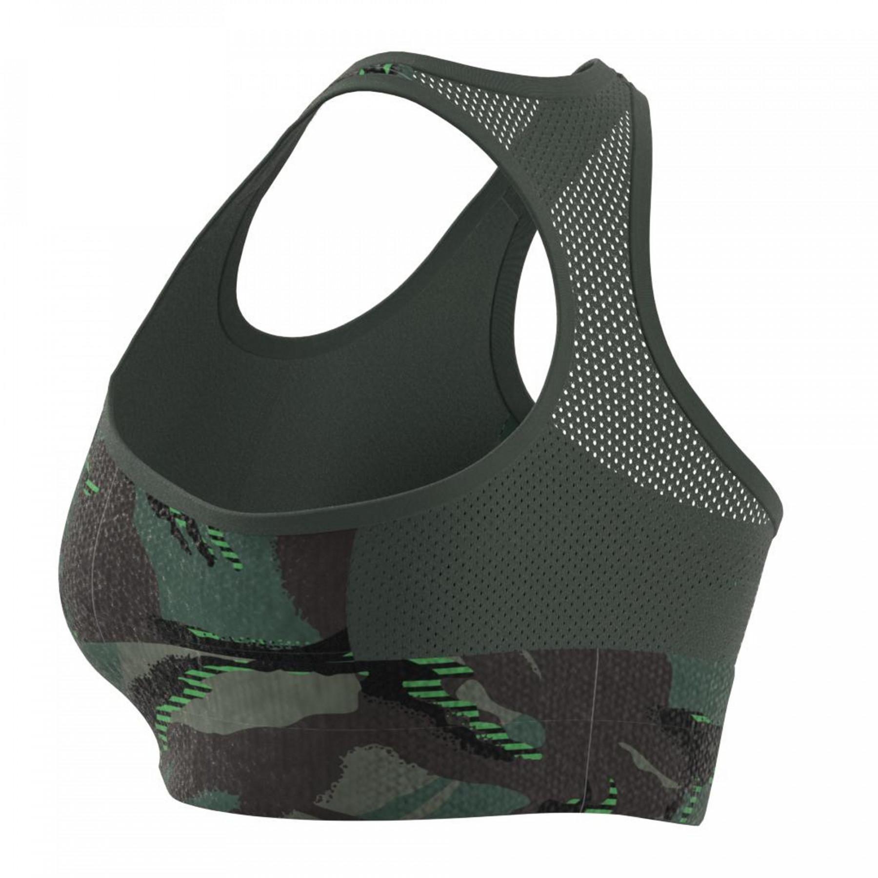 Sujetador de mujer adidas Aeroready Designed 2 Move Camouflage-Imprimé