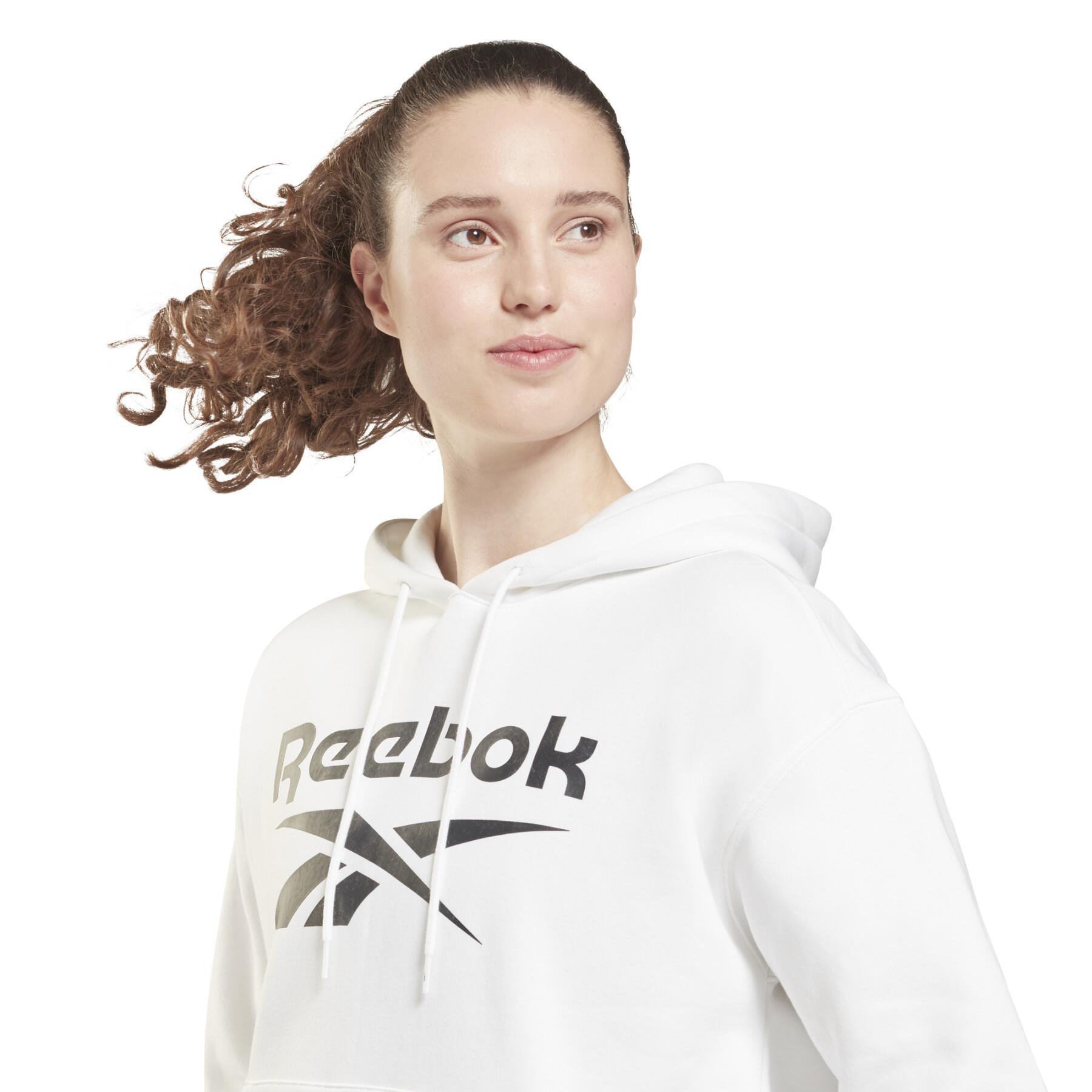 Sudadera con capucha para mujer Reebok Identity Logo Fleece Pullover