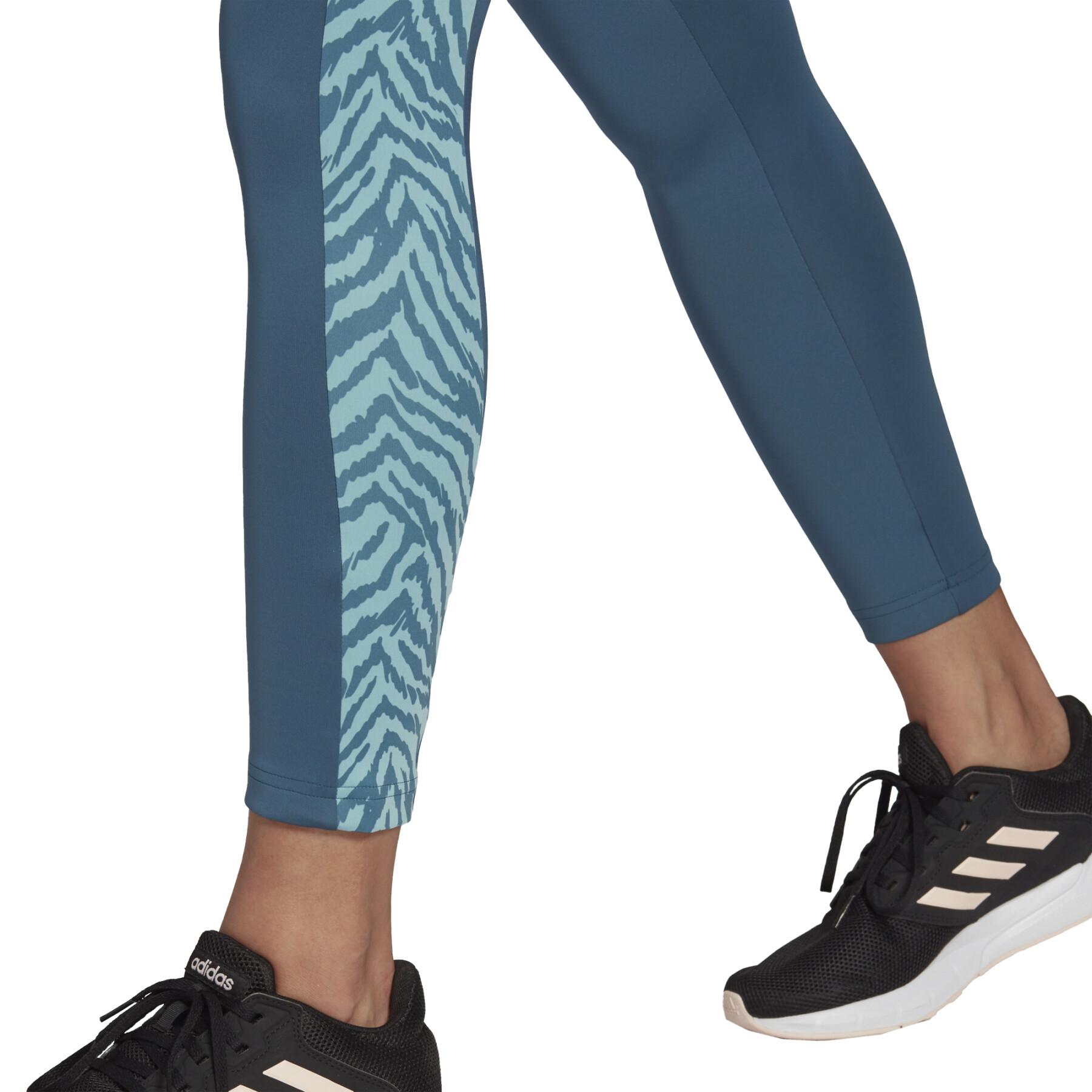 Leggings de mujer adidas 7/8 Designed to Move High-Rise Sport Zebra