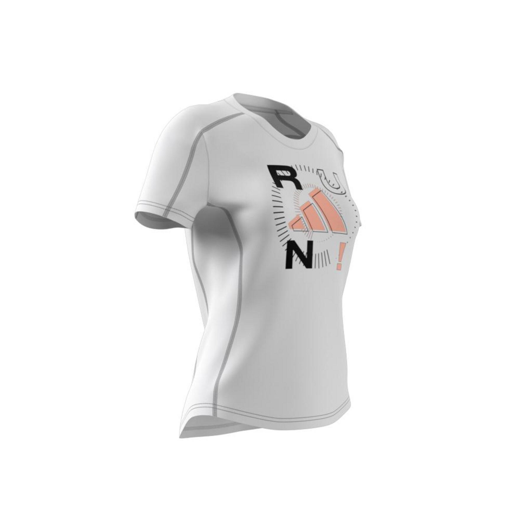Camiseta de mujer adidas Run Logo