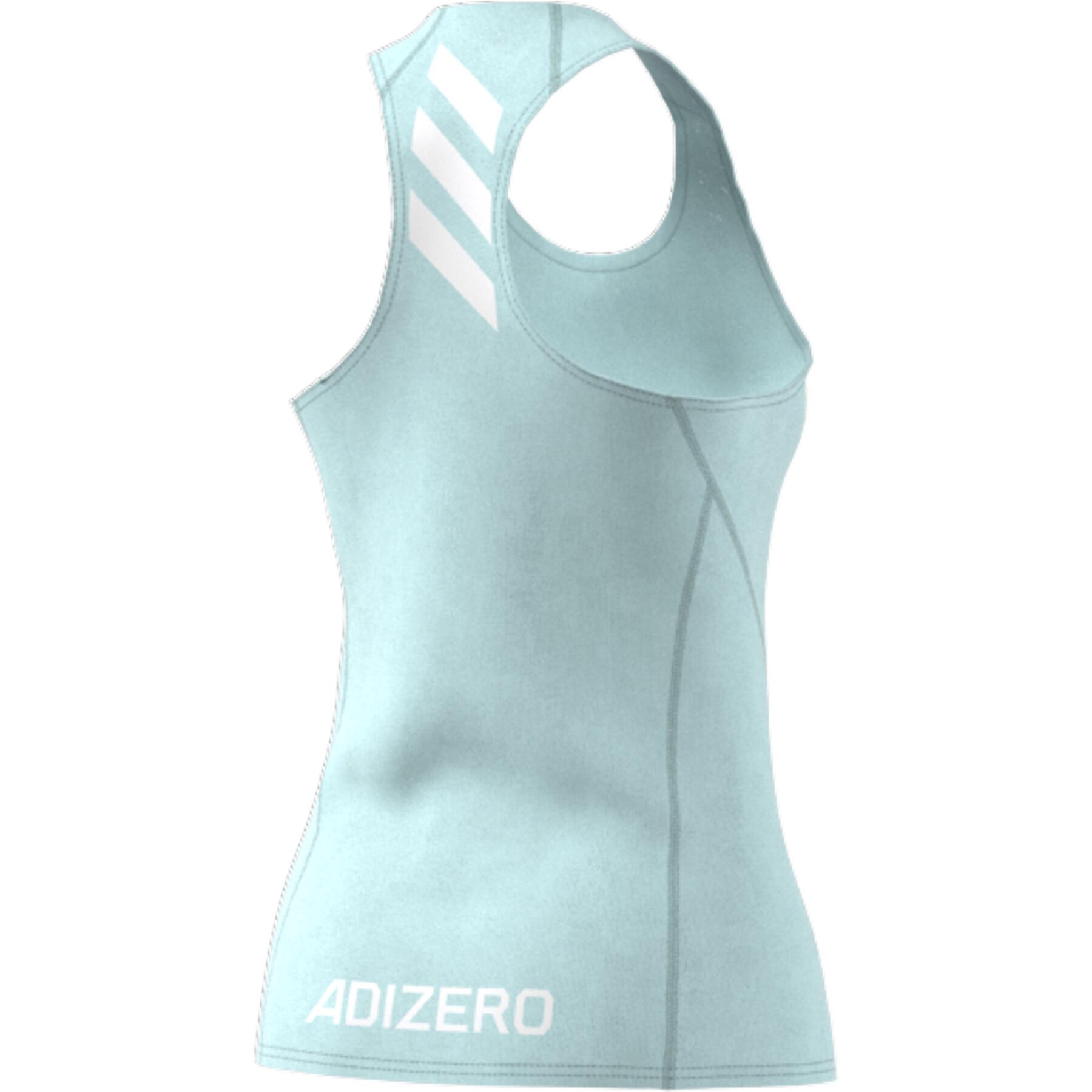 Camiseta de tirantes para mujer adidas Adizero Primeblue