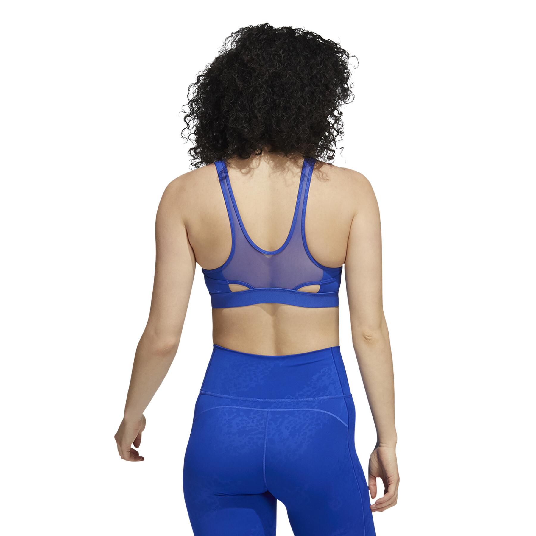 Sujetador de mujer adidas Believe This Medium-Support Lace Camo Workout