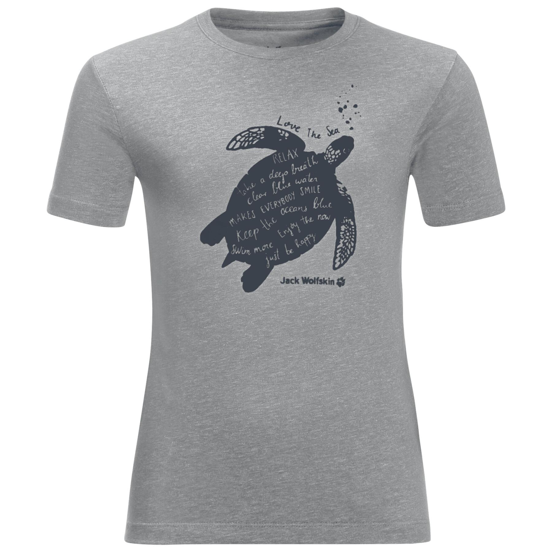 Camiseta para niños Jack Wolfskin Ocean Turtle