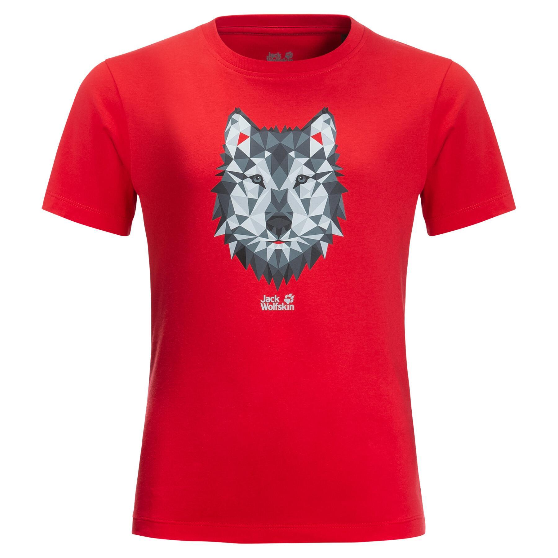 Camiseta para niños Jack Wolfskin Brand Wolf