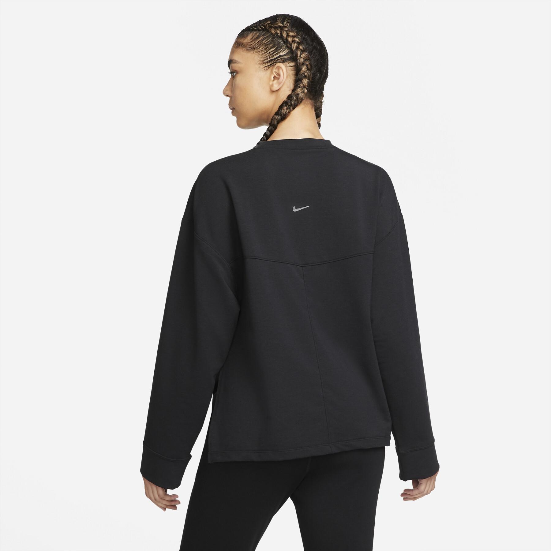Sweatshirt cuello redondo de mujer Nike Dri-Fit FLC