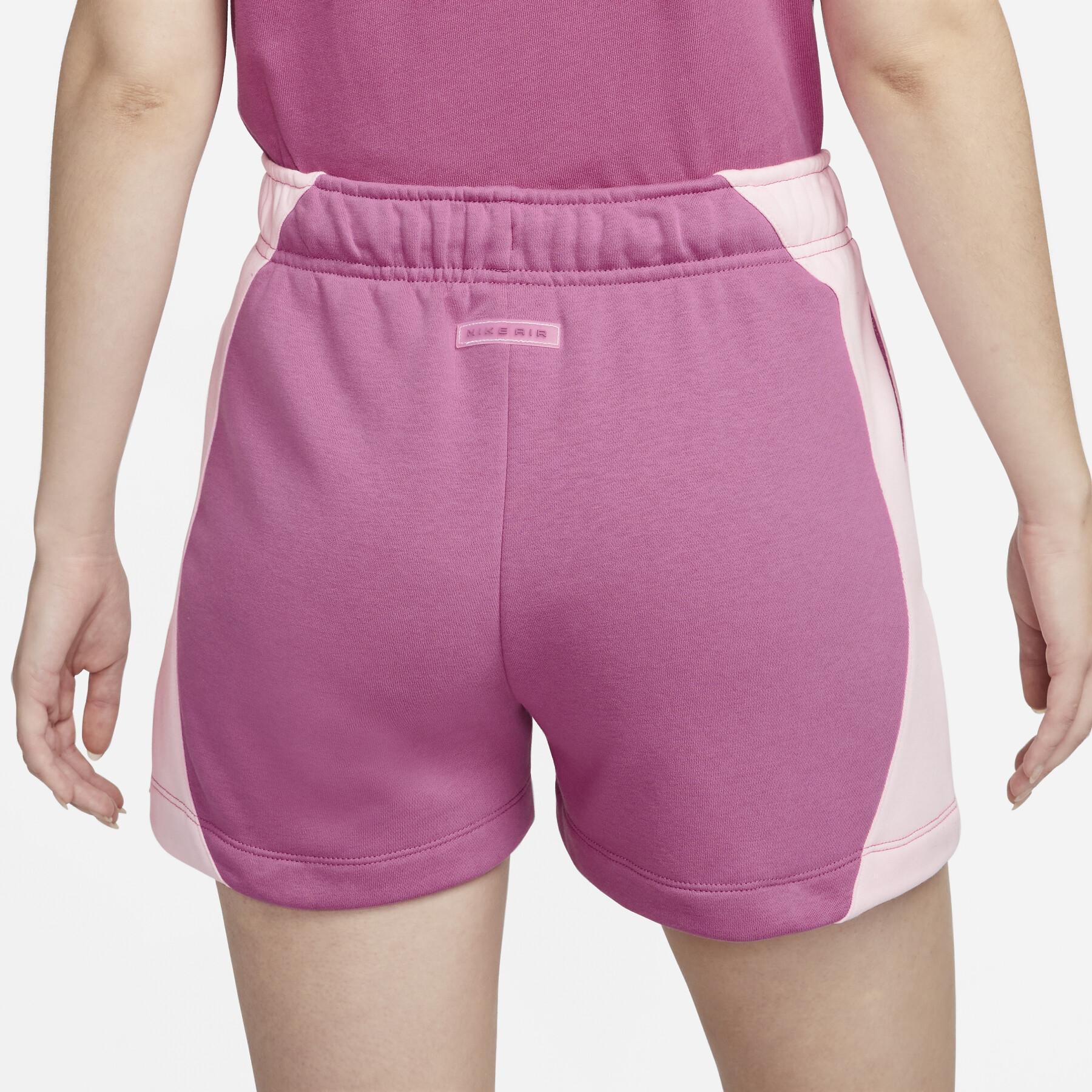Pantalón corto de forro polar mujer Nike Air Fleece MR