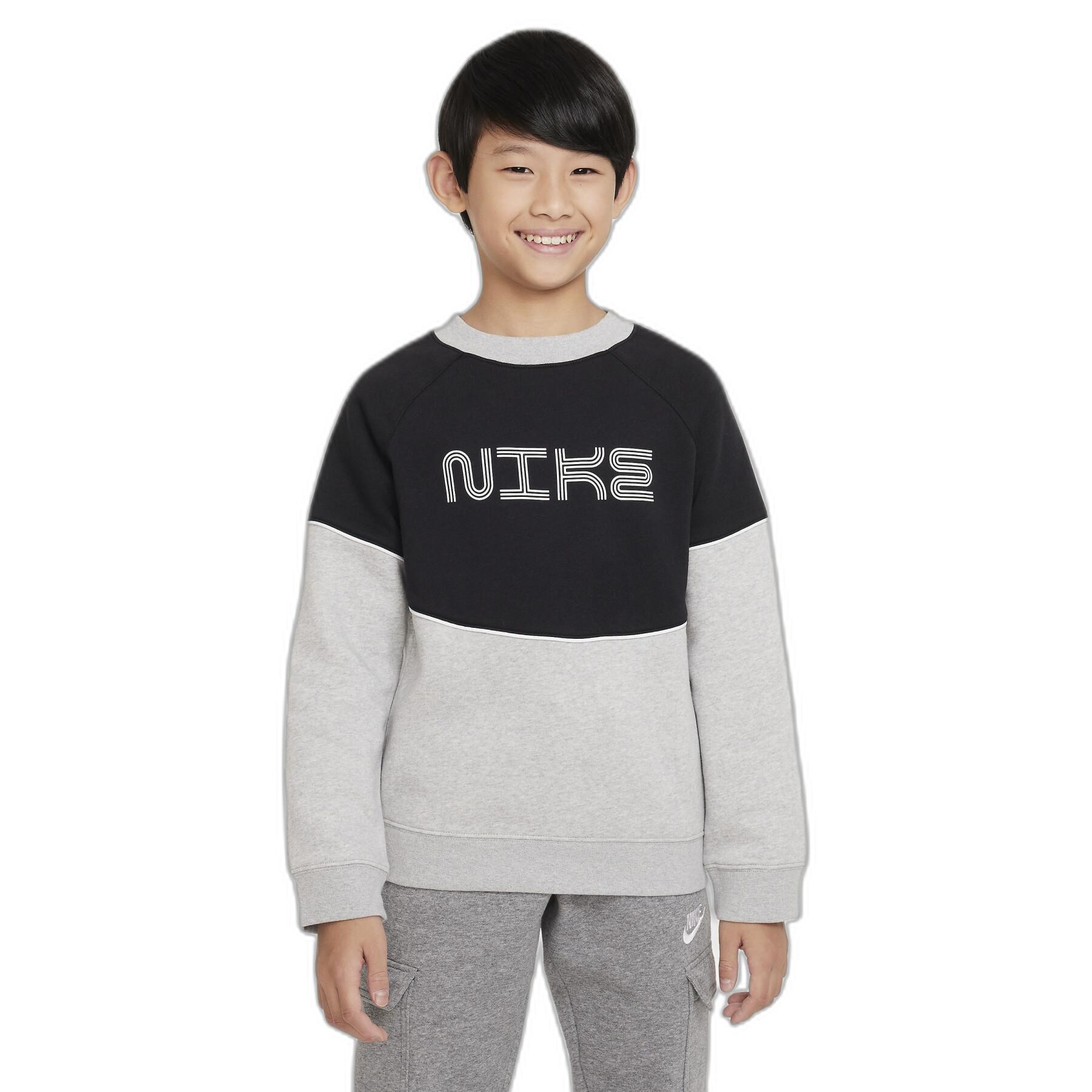 Sweatshirt niño cuello redondo Nike Amplify Fleece