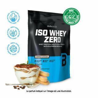 Paquete de 10 bolsas de proteínas Biotech USA iso whey zero lactose free - Tiramisu - 500g