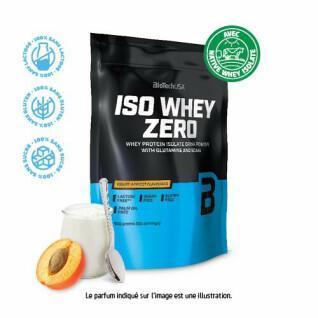 Paquete de 10 bolsas de proteínas Biotech USA iso whey zero lactose free - Brioche á la cannelle - 500g