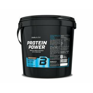 Cubo de proteínas Biotech USA power - Fraise-banane - 4kg