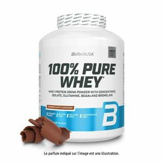 Tarro de proteína de suero 100% pura Biotech USA - Chocolate - 2,27kg