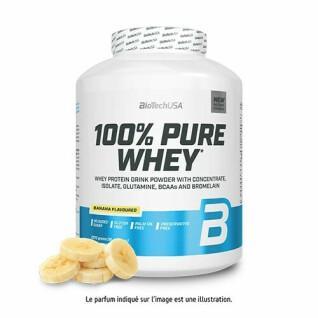 Tarro de proteína de suero 100% pura Biotech USA - Banane - 2,27kg