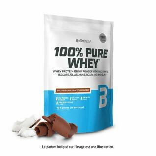Bolsas de proteína de suero 100% pura Biotech USA - Noix de coco-chocolat - 454g (x10)