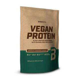 Paquete de 10 bolsas de proteína vegana Biotech USA - Chocolat-cannelle - 500g