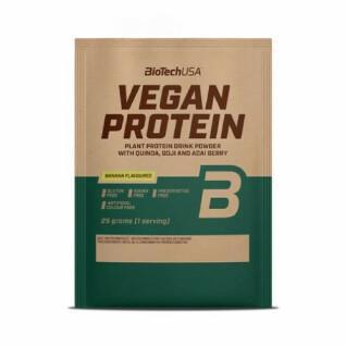 50 paquetes de proteína vegana Biotech USA - Banane - 25g