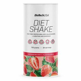 Paquete de 6 botes de proteínas Biotech USA diet shake - Fraise - 720g