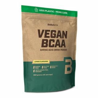 Paquete de 10 bolsas de aminoácidos Biotech USA vegan bcaa - Citron - 360g