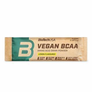 10 paquetes de aminoácidos Biotech USA vegan bcaa - Citron - 9g