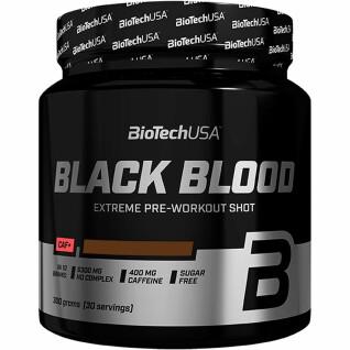 Paquete de 10 botes de refuerzo Biotech USA black blood caf + - Cola - 300g