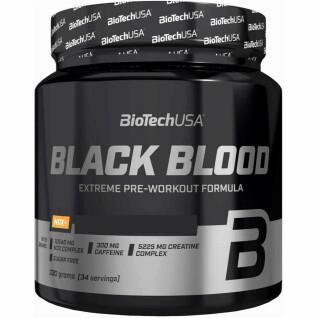 Paquete de 10 botes de refuerzo Biotech USA black blood nox + - Fruits tropicaux - 330g