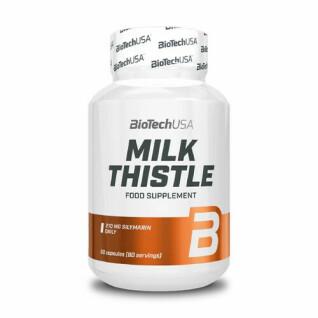 Tarros de vitaminas Biotech USA milk thistle - 30 gélul (x12)