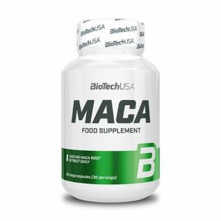Paquete de 12 botes de vitamina Biotech USA maca - 60 Gélul