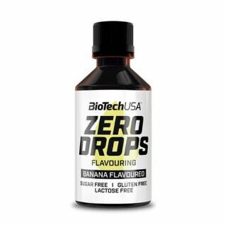 Tubos para aperitivos Biotech USA zero drops - Banane - 50ml (x10)