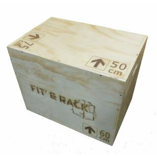 Salto de caja de madera Fit & Rack 50x60x75
