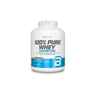 Tarro de proteínas Biotech USA 100% pure whey lactose free - Fraise - 2,27kg