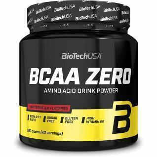 Pack de 10 botes de aminoácidos Biotech USA bcaa zero - Pasteque - 360g