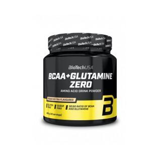 Pack de 10 botes de aminoácidos Biotech USA bcaa + glutamine zero - Citron - 480g