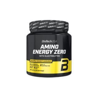 Pack de 10 botes de aminoácidos con electrolitos Biotech USA amino energy zero - Lime - 360g