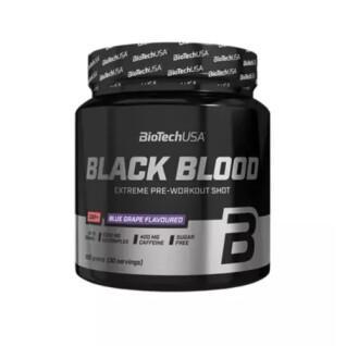 Paquete de 10 botes de refuerzo Biotech USA black blood caf + - Myrtille - 300g