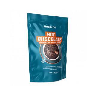 Paquete de 10 bebidas de proteína en polvo Biotech USA - Hot Chocolate - 450g