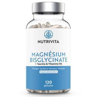 Complemento alimenticio bisglicinato de magnesio - 120 cápsulas Nutrivita