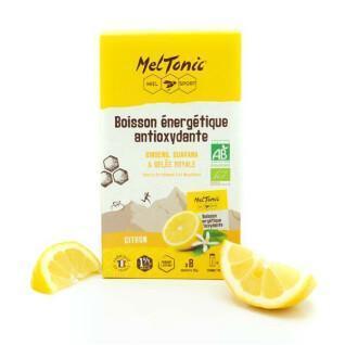 Caja de 8 sobres de bebida energética antioxidante ecológica de limón Meltonic 35 g