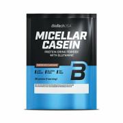 50 paquetes de proteína de caseína micelar Biotech USA - Chocolate - 30g