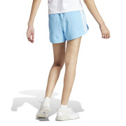 Pantalón corto de mujer de cintura alta con 3 rayas adidas Pacer