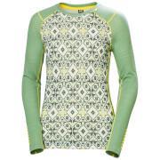 Camiseta interior de lana merina para mujer Helly Hansen Lifa Graphi